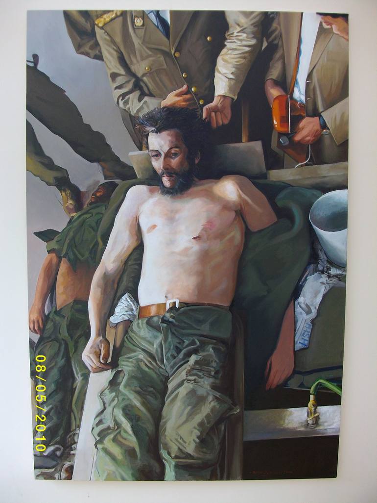 The killing of Che Guevara Painting by Owen Lennox | Saatchi Art