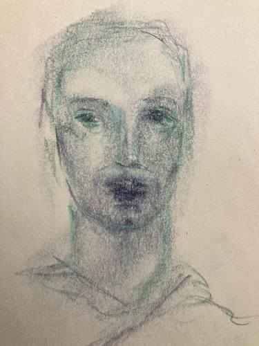 Original Expressionism People Drawings by Alice Lea