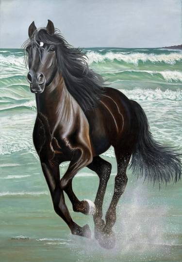 Original Realism Horse Paintings by Emilce Melano