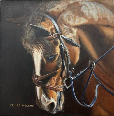 Original Fine Art Horse Paintings by Emilce Melano