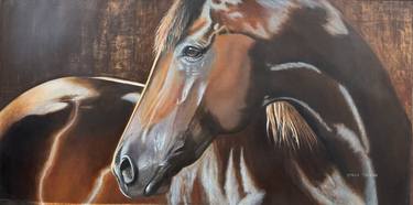 Original Fine Art Horse Paintings by Emilce Melano