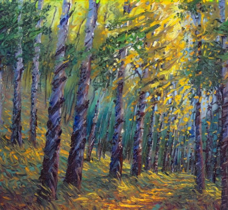 Forest Path Painting By Tatyana Dolgonenko | Saatchi Art