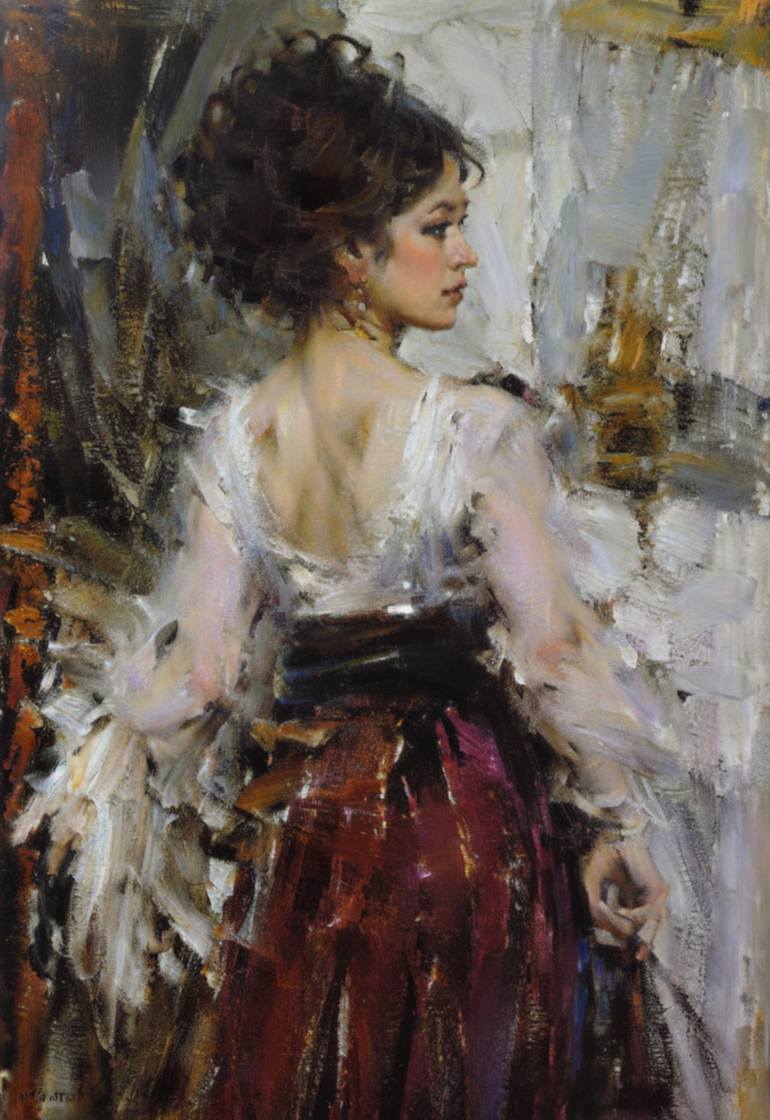 Elegance Painting by Yelena Mikhailova | Saatchi Art