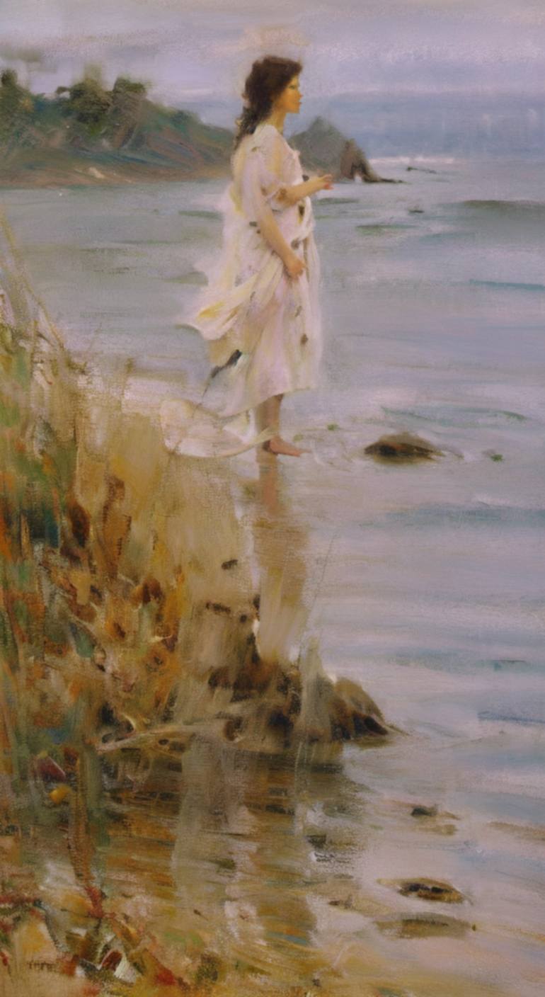 Serenity Painting by Yelena Mikhailova | Saatchi Art