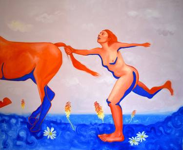 Original Surrealism Nude Paintings by Chloe Murphy