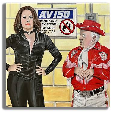 Original Figurative Pop Culture/Celebrity Painting by Kristin Voss