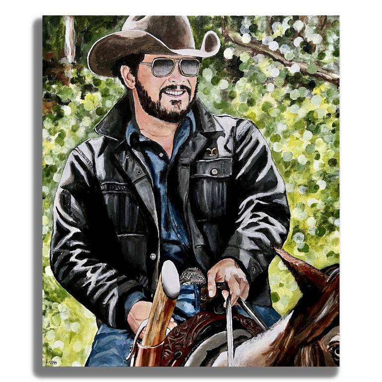 Original Figurative Men Paintings by Kristin Voss