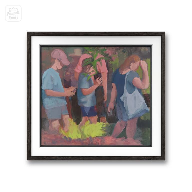 Original Contemporary People Painting by Sandra Festa