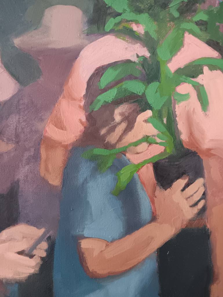 Original Contemporary People Painting by Sandra Festa
