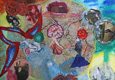 Original Abstract Women Collage by Feride Morcay