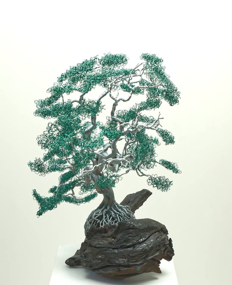 Original 3d Sculpture Tree Sculpture by Helene Barrott