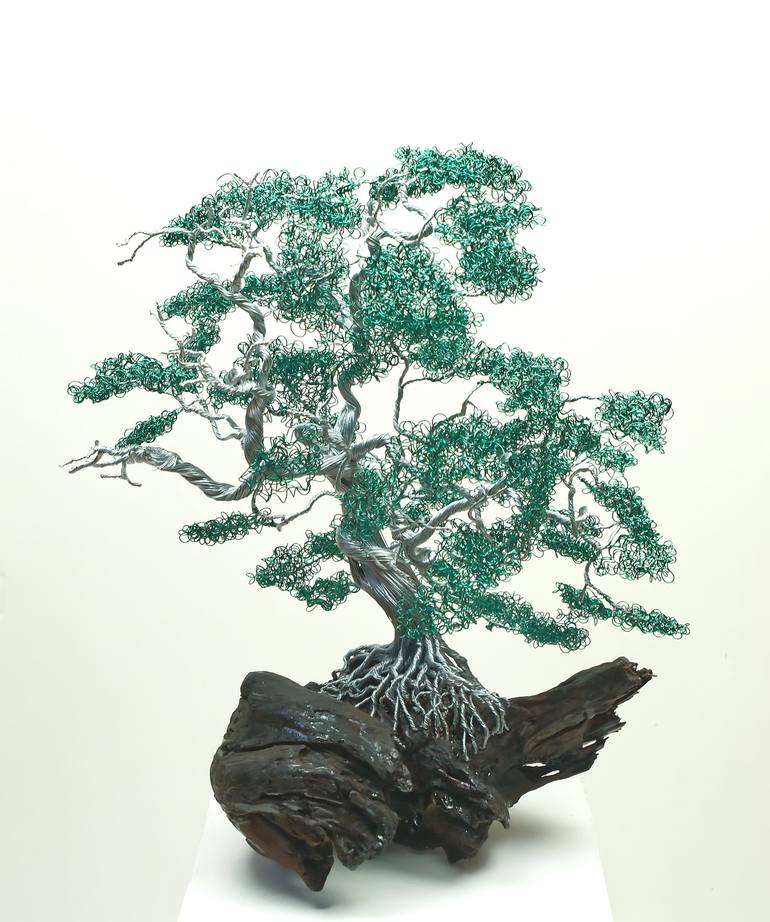 Original 3d Sculpture Tree Sculpture by Helene Barrott
