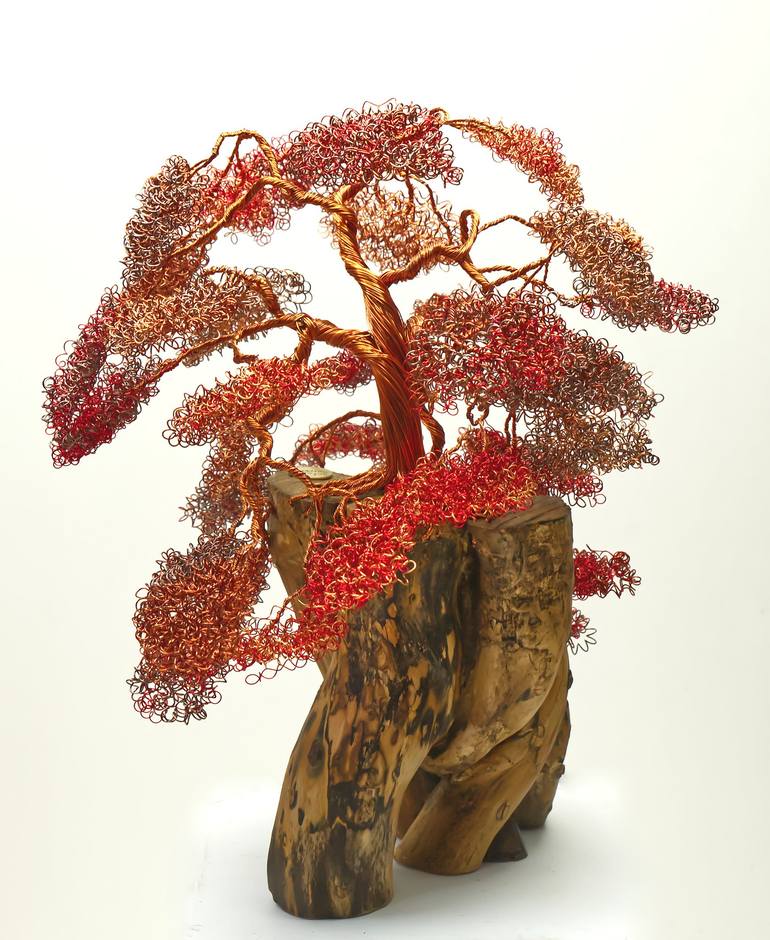 Original Figurative Tree Sculpture by Helene Barrott