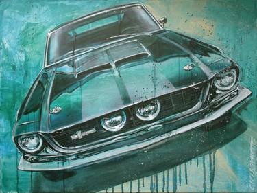 Original Car Paintings by Cedric Gachet