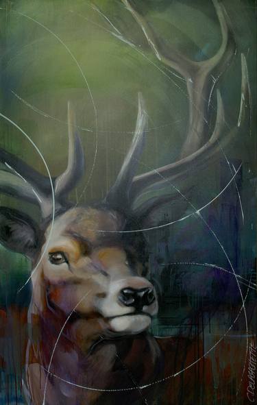 Original Abstract Animal Paintings by Cedric Gachet