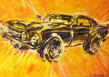 Original Abstract Expressionism Automobile Paintings by Cedric Gachet