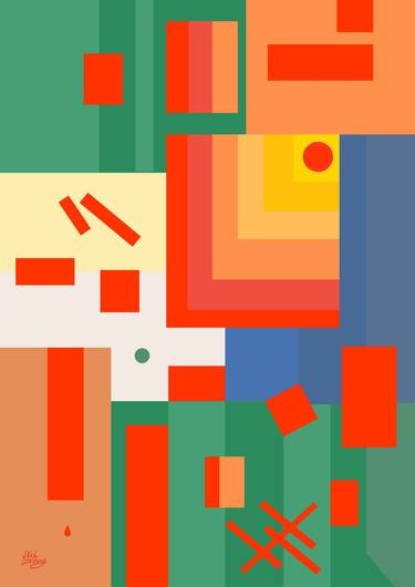 Print of Abstract Expressionism Geometric Digital by Oleh Stetsyuk
