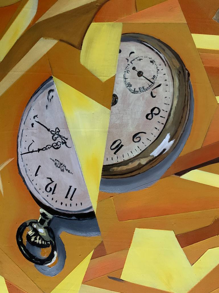 Original Futurism Abstract Painting by Roberto Re