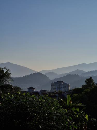 Morning view of the mountains at the outskirt of Kuala Lumpur. thumb