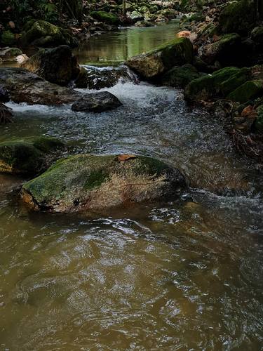 Beautiful view of a running stream in Melawati. thumb