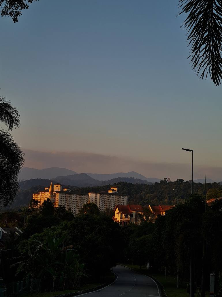 Original Landscape Photography by Jess Hon | Realism Art on Paper | Pleasing sunset colors in the hills and mountains.