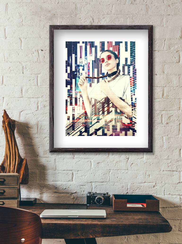Original Abstract Women Collage by Barton Art