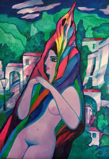 Original Abstract Nude Paintings by Elena Simonova