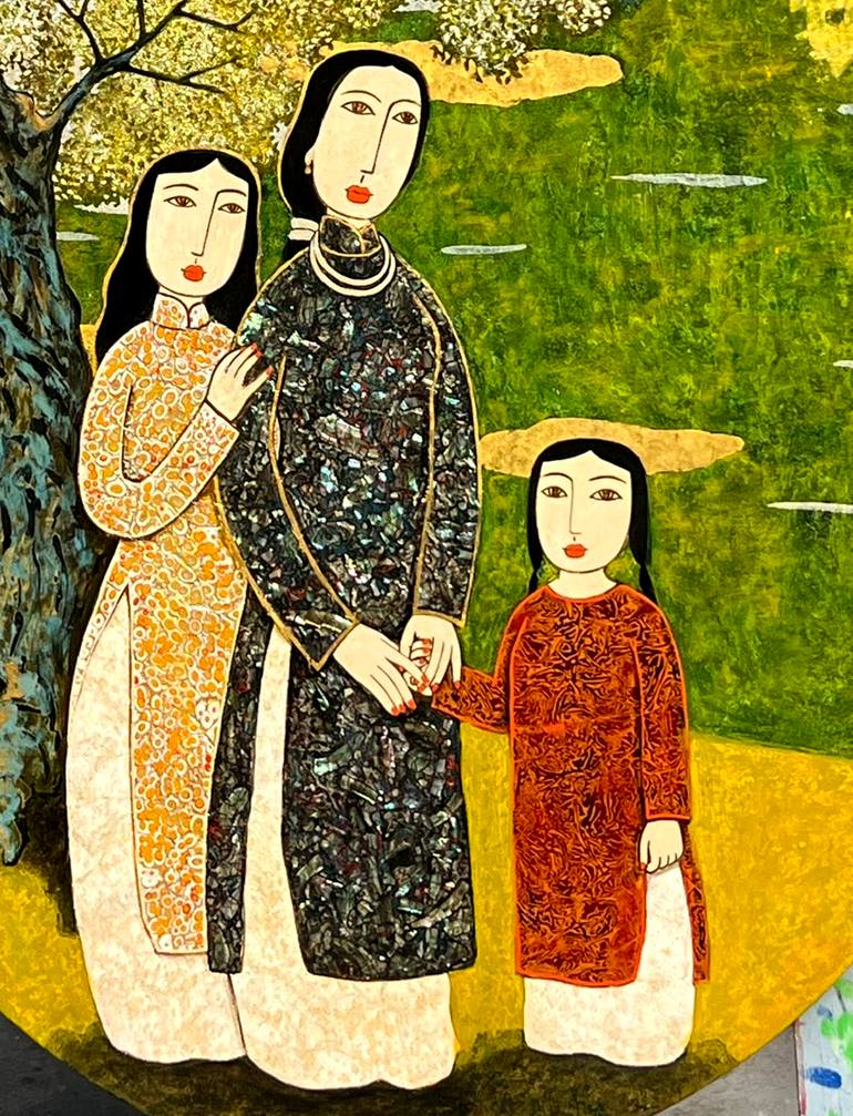 Original Figurative Fantasy Painting by Du Bui Trong