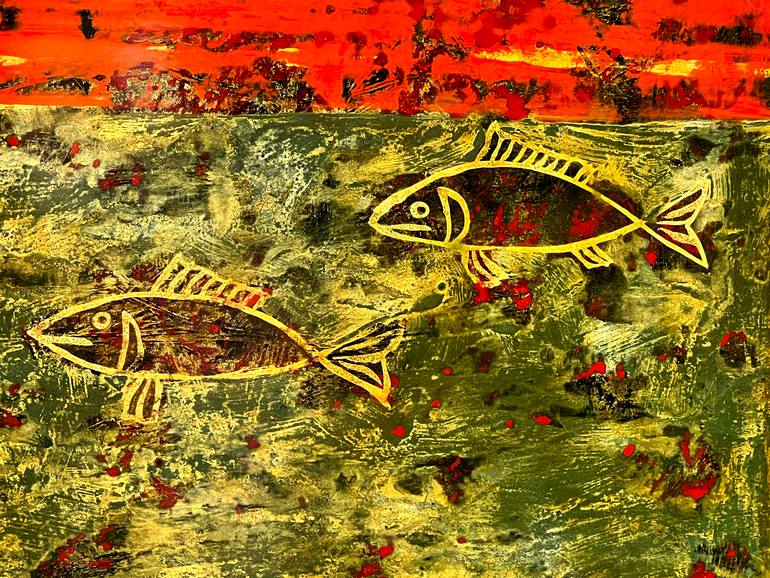 Original Expressionism Fantasy Painting by Du Bui Trong