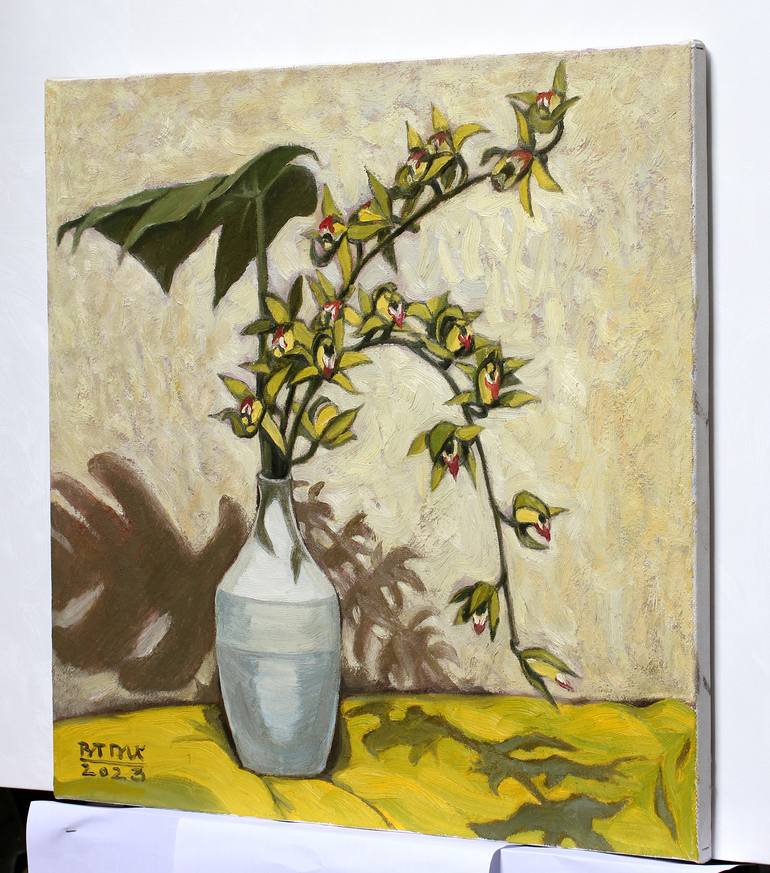 Original Expressionism Still Life Painting by Du Bui Trong