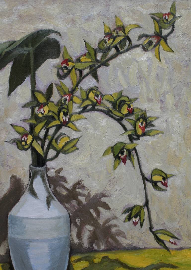 Original Expressionism Still Life Painting by Du Bui Trong