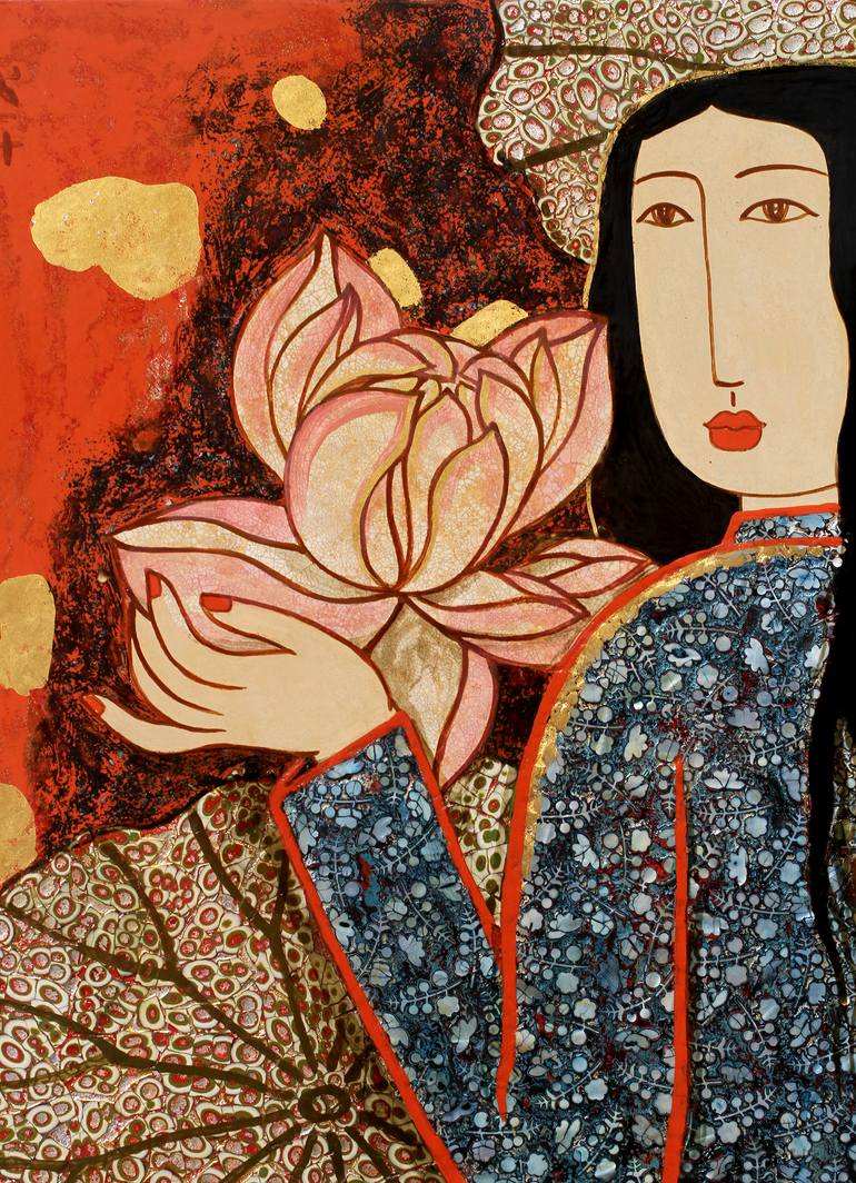 Original Figurative Fantasy Painting by Du Bui Trong