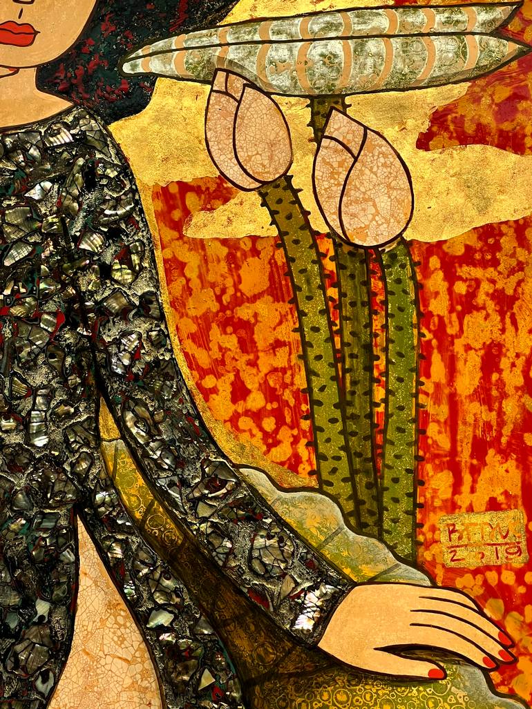 Original Figurative Fantasy Painting by Du Bui Trong