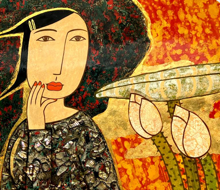 Original Figurative Fantasy Painting by Du Bui Trong