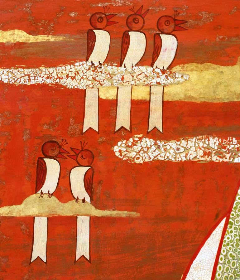Original Figurative Family Painting by Du Bui Trong