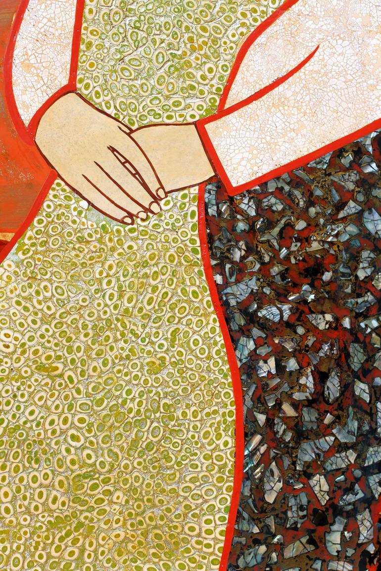 Original Figurative Family Painting by Du Bui Trong