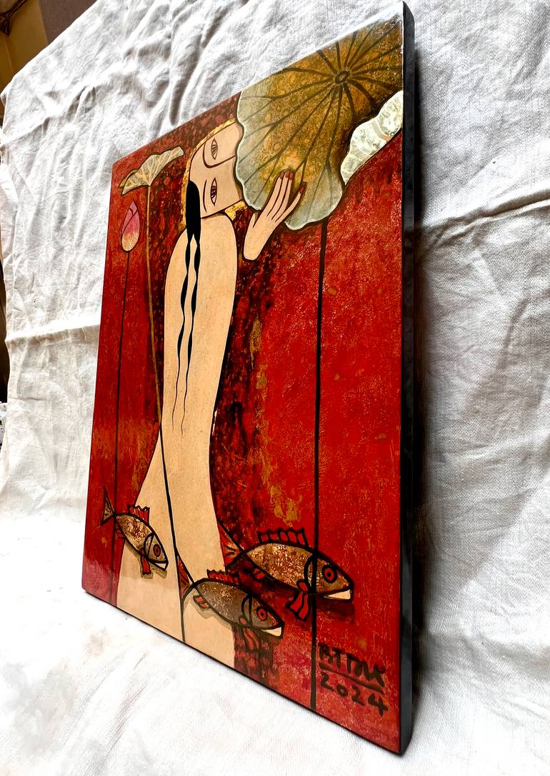 Original Figurative Fantasy Painting by Du Bui Trong