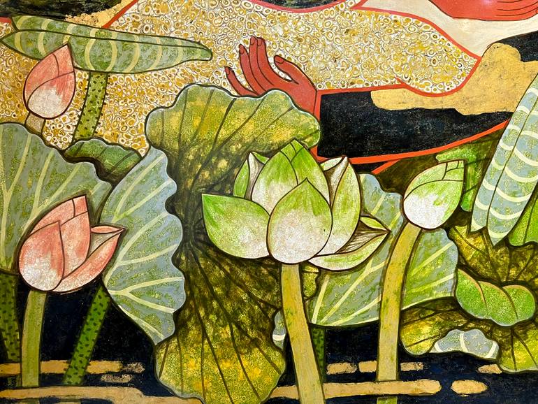 Original Figurative Fantasy Painting by Du Bui Trong