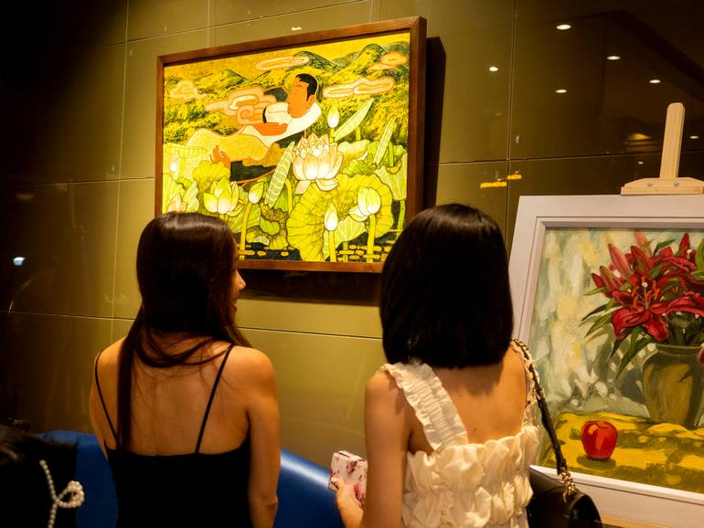Original Figurative Fantasy Painting by Du Bui Trong