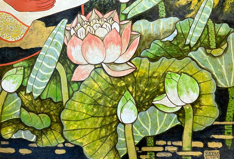 Original Figurative Fantasy Painting by Du Bui Trong