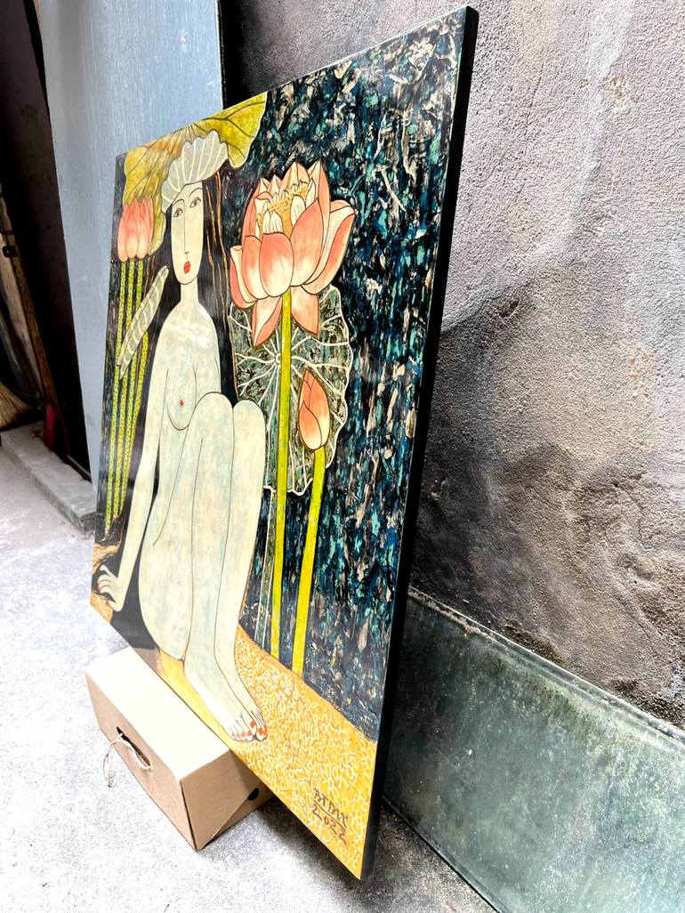 Original Figurative Fantasy Painting by Du Bui Trong