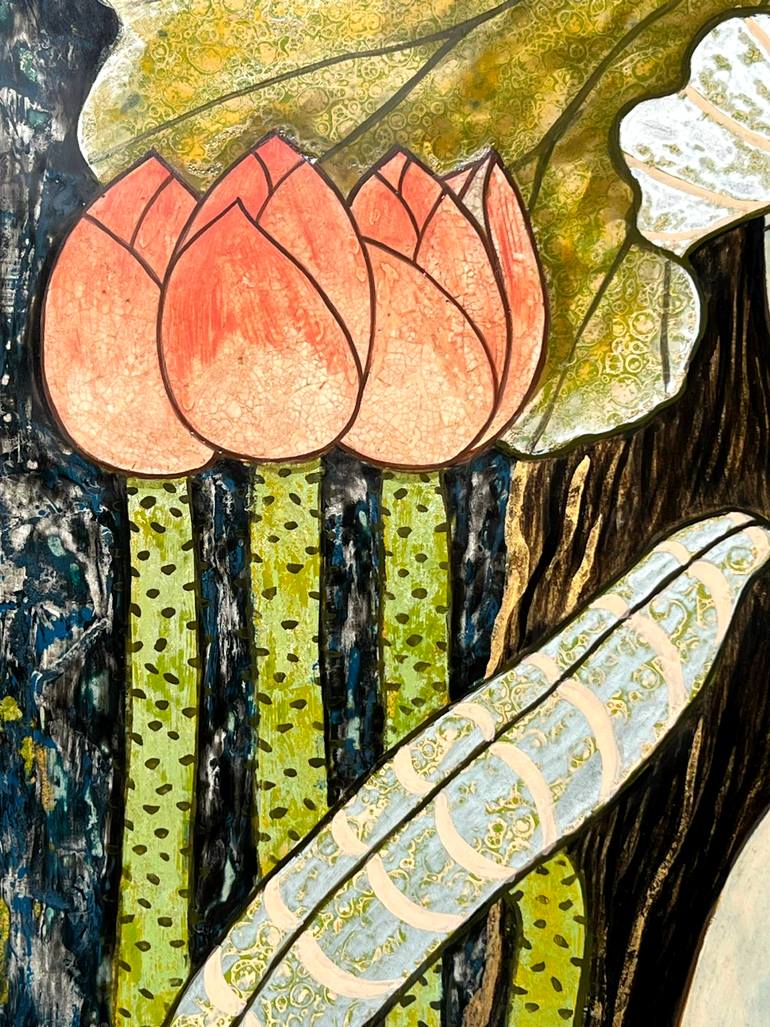 Original Figurative Fantasy Painting by Du Bui Trong