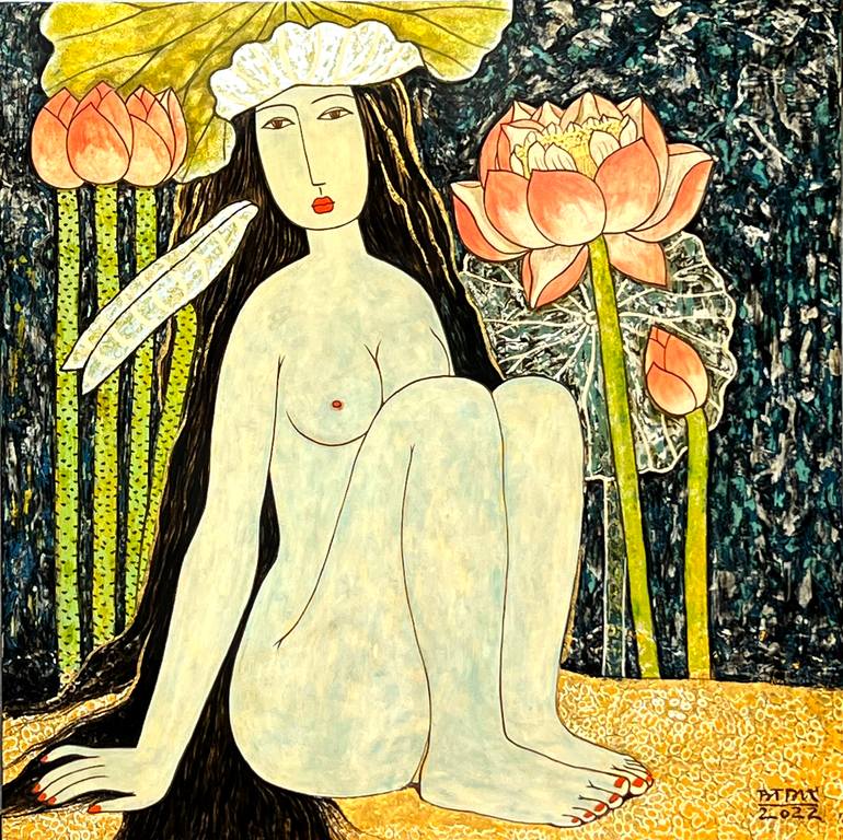 Original Figurative Fantasy Painting by Du Bui Trong