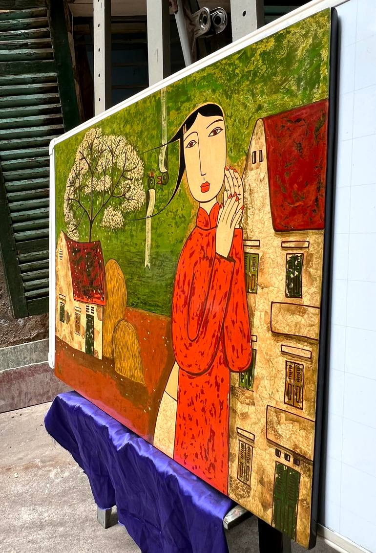 Original Figurative Landscape Painting by Du Bui Trong