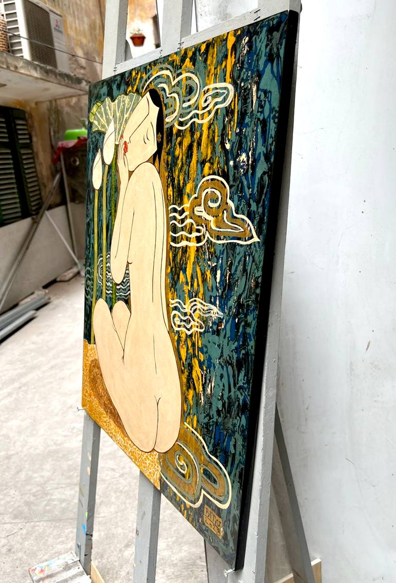 Original Figurative Body Painting by Du Bui Trong