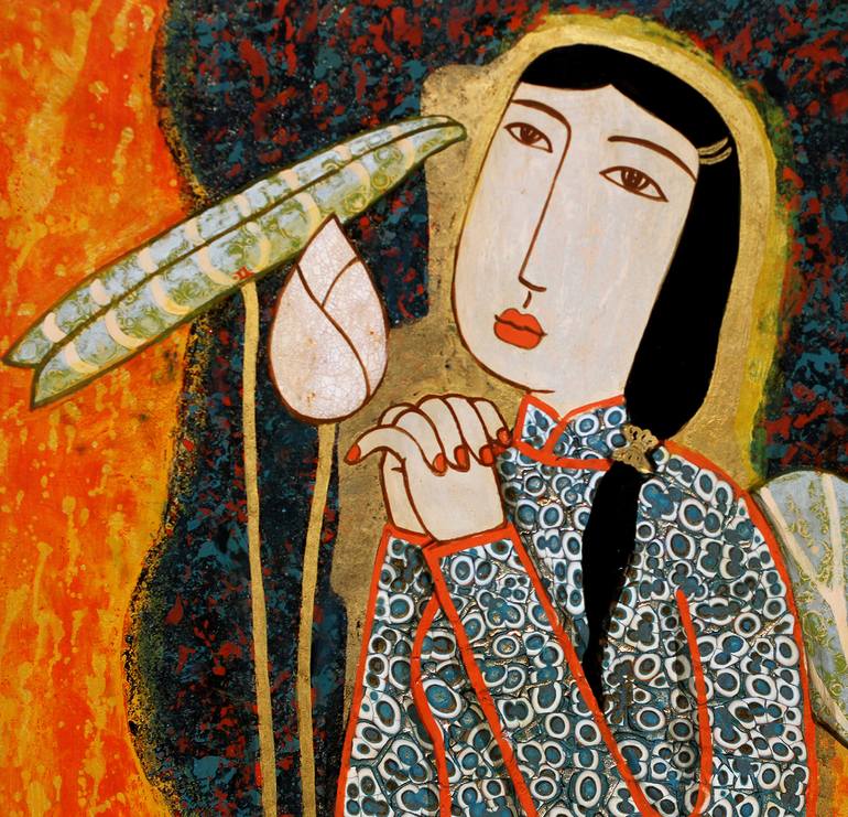 Original Figurative Fantasy Painting by Du Bui Trong