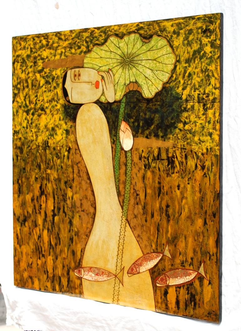 Original Figurative Fantasy Painting by Du Bui Trong