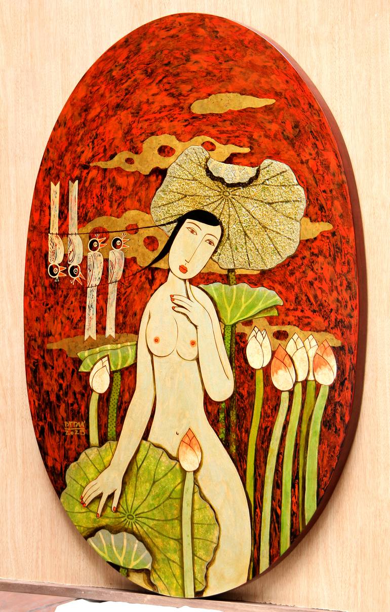 Original Figurative Fantasy Painting by Du Bui Trong