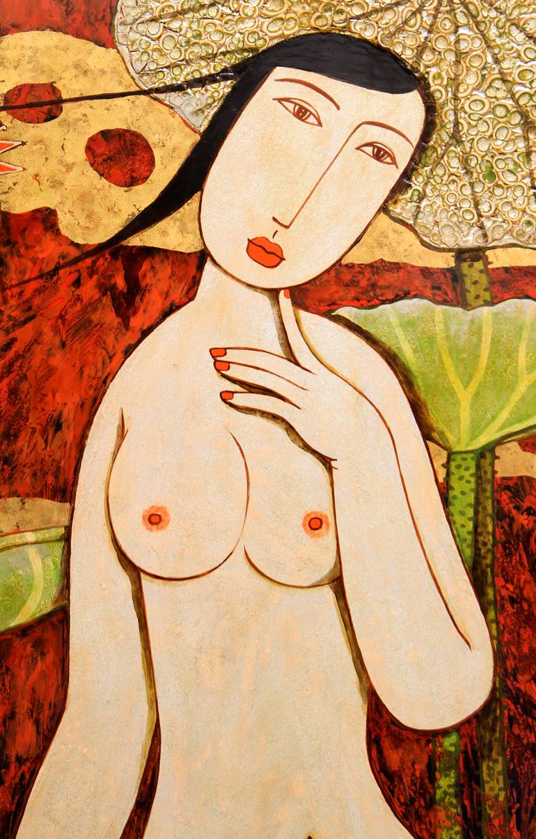 Original Figurative Fantasy Painting by Du Bui Trong