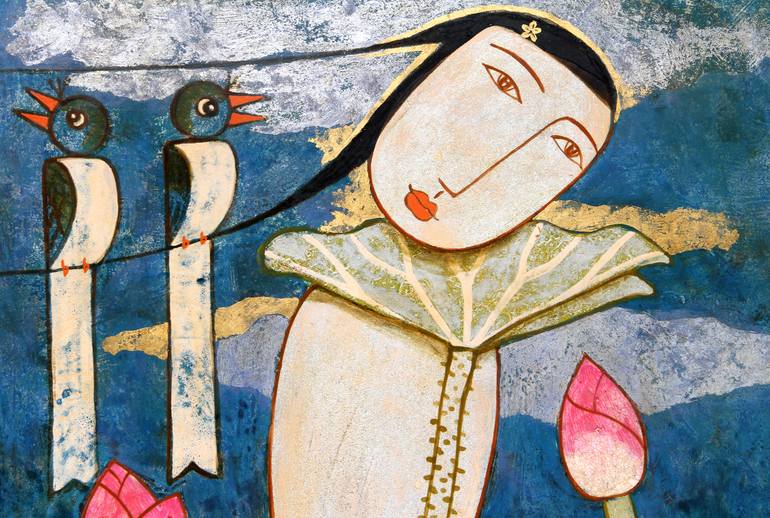 Original Figurative Fantasy Painting by Du Bui Trong